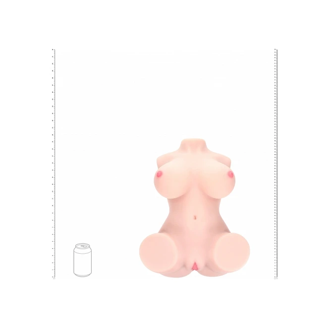 Xkin Aveline Luxe Ultra Realistic AR and AI Enhanced Vagina and Butt Vibrating Body Mold Beige 30.9 lbs