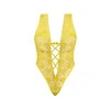 Magic Silk Daffodil Dreams Teddy with Snap Crotch Yellow