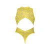 Magic Silk Daffodil Dreams Teddy with Snap Crotch Yellow
