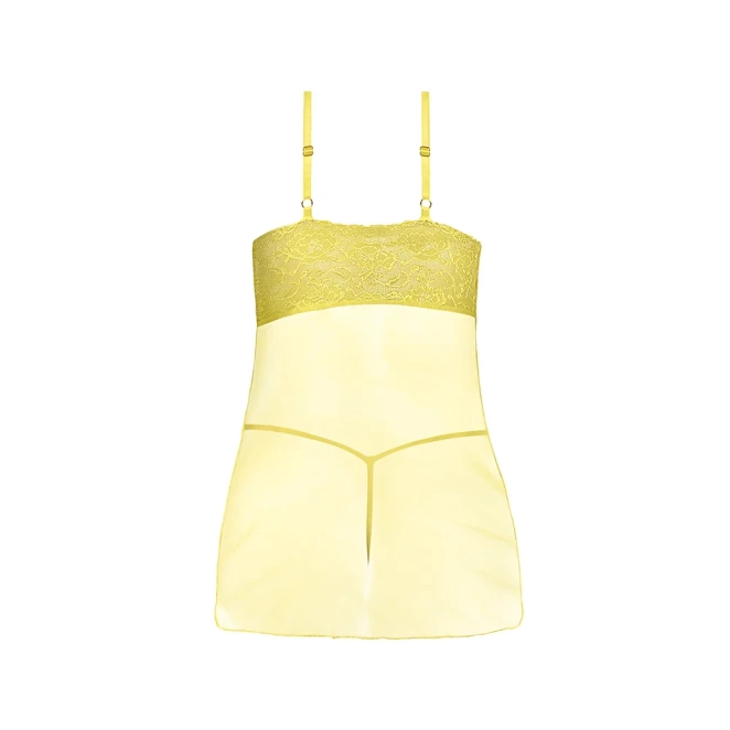 Magic Silk Daffodil Dreams Babydoll & G-Set Yellow