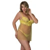 Magic Silk Daffodil Dreams Babydoll & G-Set Yellow