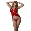 Magic Silk Rush Merry Widow & Panty Set Red