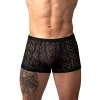 Male Power Ripple Pouch Short Black