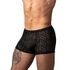 Male Power Ripple Pouch Short Black
