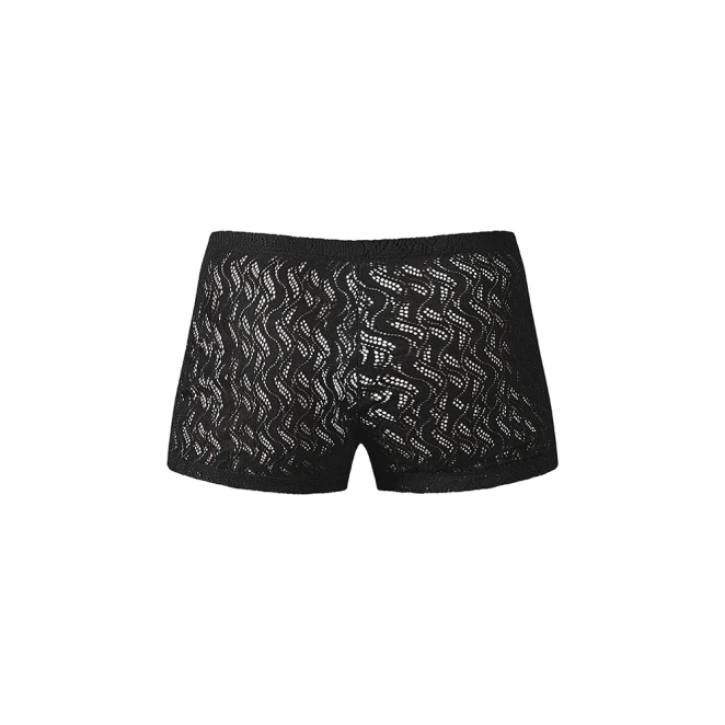 Male Power Ripple Pouch Short Black