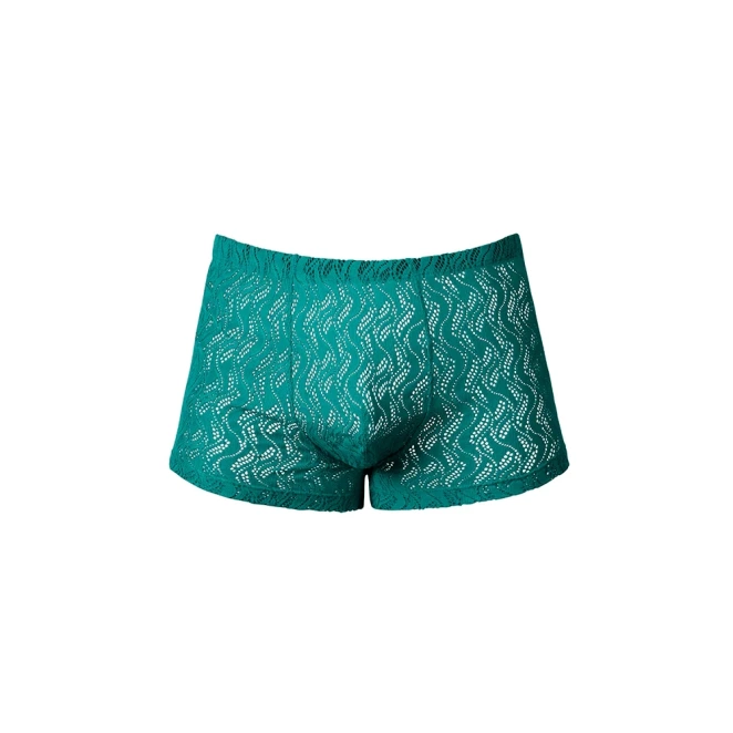 Male Power Ripple Pouch Short Teal