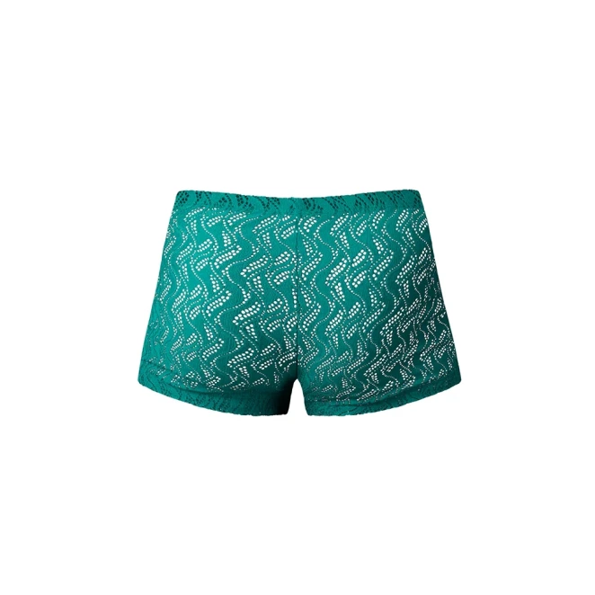 Male Power Ripple Pouch Short Teal