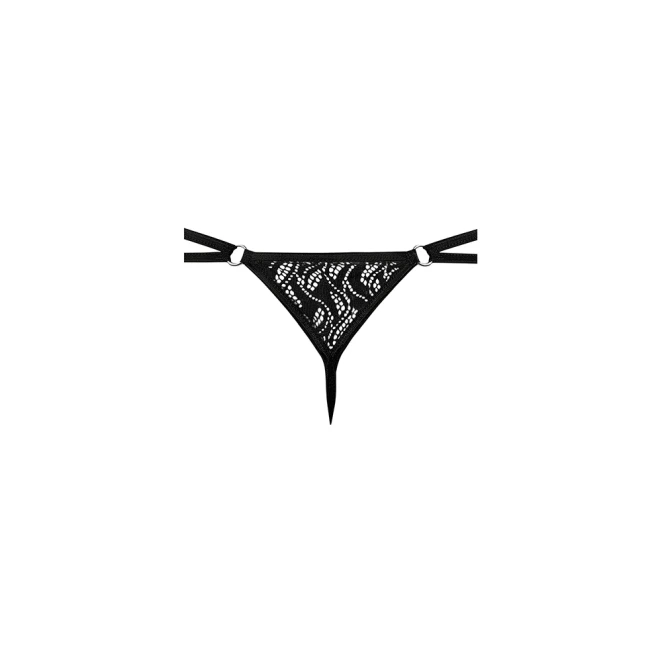 Male Power Ripple Micro V String Black