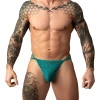 Male Power Ripple Micro V String Teal
