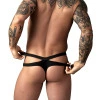 Male Power Eco Cozy Cutout Thong Black