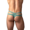 Male Power Eco Cozy Cutout Thong Green