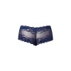 Male Power Sassy Lace Mini Short Sheer Pouch Navy