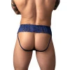 Male Power Sassy Lace Skirt Jock Navy