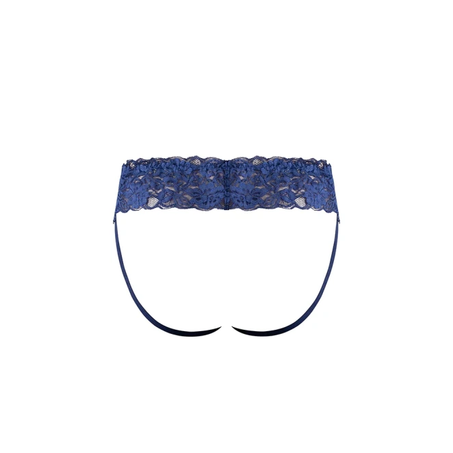Male Power Sassy Lace Skirt Jock Navy