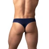 Male Power Sassy Lace Open Ring Thong Navy