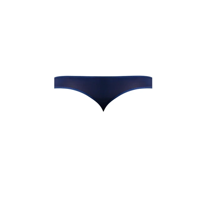Male Power Sassy Lace Open Ring Thong Navy