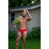 Male Power Sassy Lace Bikini Sold Pouch Navy