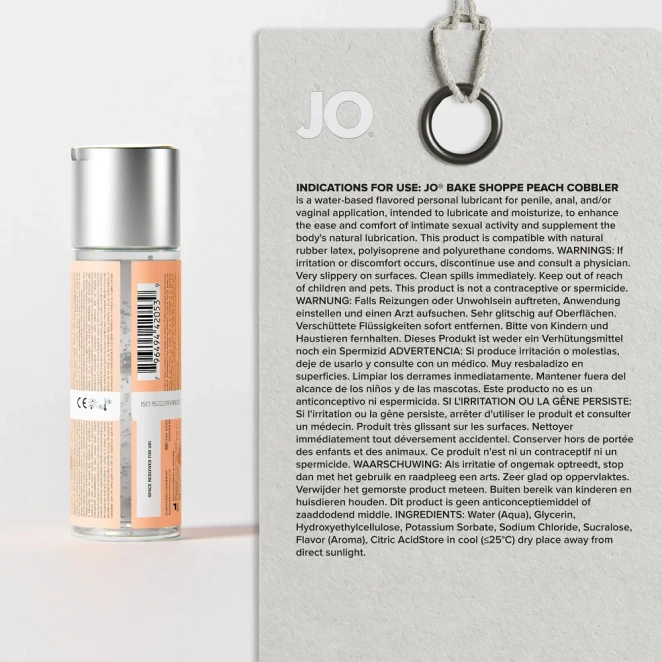 System JO Peach Cobbler Flavored Lubricant 2 oz.