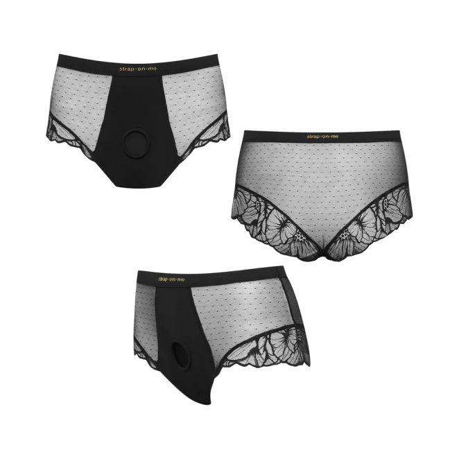 Strap-On-Me Divine Black Strap-On Harness Panty