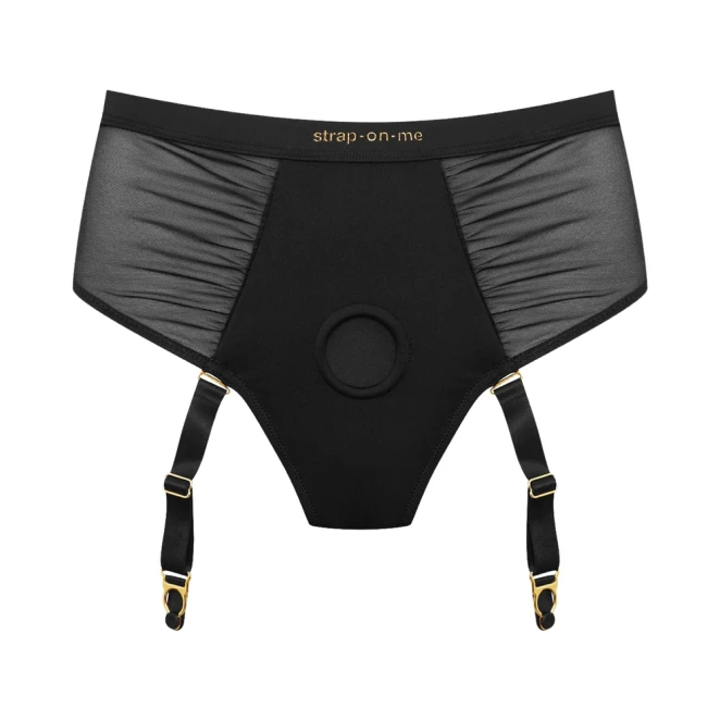 Strap-On-Me Idylle Black Strap-On Harness Garter Panty