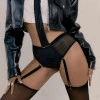 Strap-On-Me Idylle Black Strap-On Harness Garter Panty