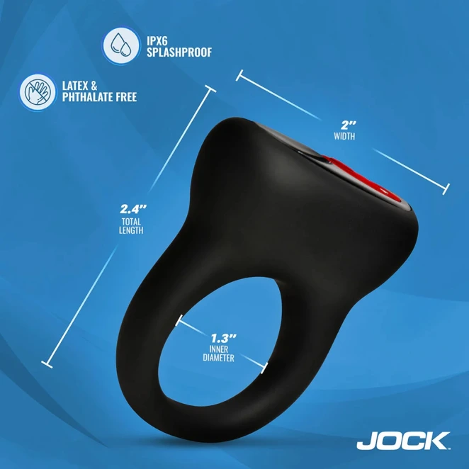 JOCK Enhancers Hard-On Vibrating Silicone Cock Ring