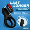 JOCK Enhancers Hard-On Vibrating Silicone Cock Ring with Clit Stimulator