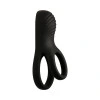 JOCK Enhancers Hard-On Vibrating Silicone Cock Ring with Clit Stimulator