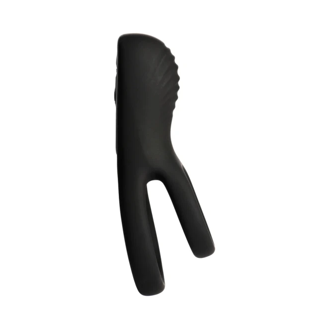 JOCK Enhancers Hard-On Vibrating Silicone Cock Ring with Clit Stimulator