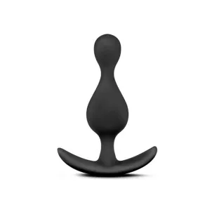 Anal Silicone Wave Butt Plug Black