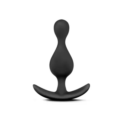 Anal Silicone Wave Butt Plug Black