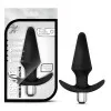 Anal Vibrating Silicone Butt Plug Black Anal Vibrating Silicone Butt Plug Black