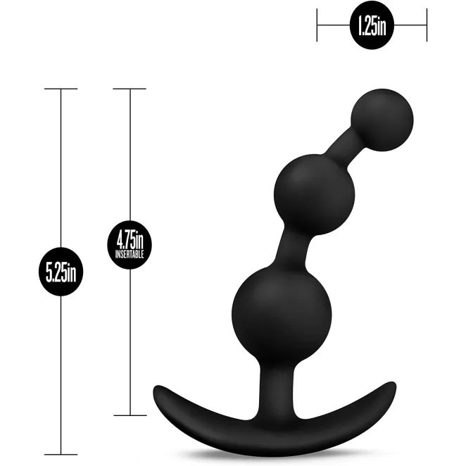 Anal Silicone Small Beaded Butt Plug