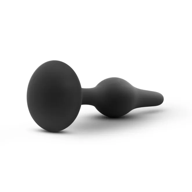 Anal Beginner Silicone Butt Plug Small Black