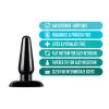 Anal Medium Butt Plug Black Anal Medium Butt Plug Black