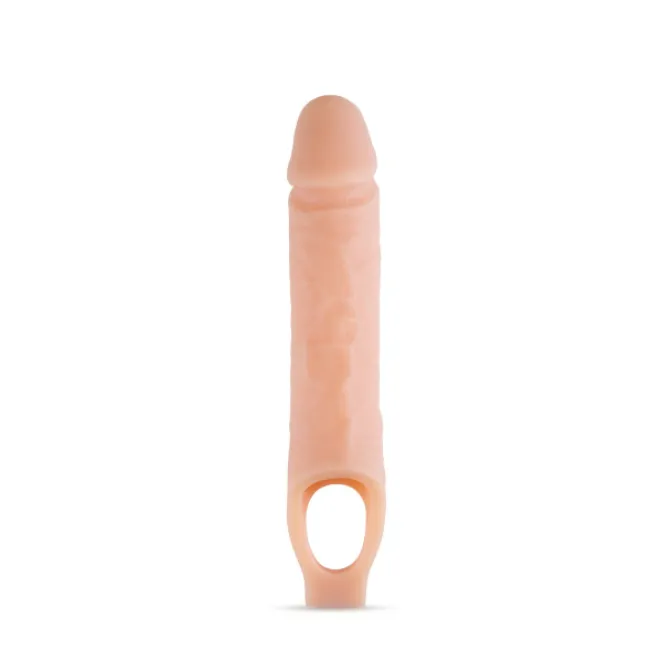 Blush Performance Plus 10 in. Silicone Cock Sheath Penis Extender Sling Beige (72870) | SlipDix.com