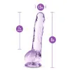 8 in. Realistic Dildo with Balls Amethyst 8 in. Realistic Dildo with Balls Amethyst
