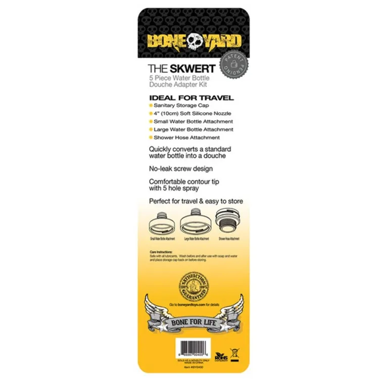 On-the-Go Silicone Douche Kit with Water Bottle Adapters