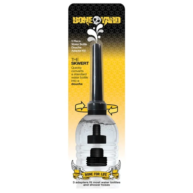 On-the-Go Silicone Douche Kit with Water Bottle Adapters