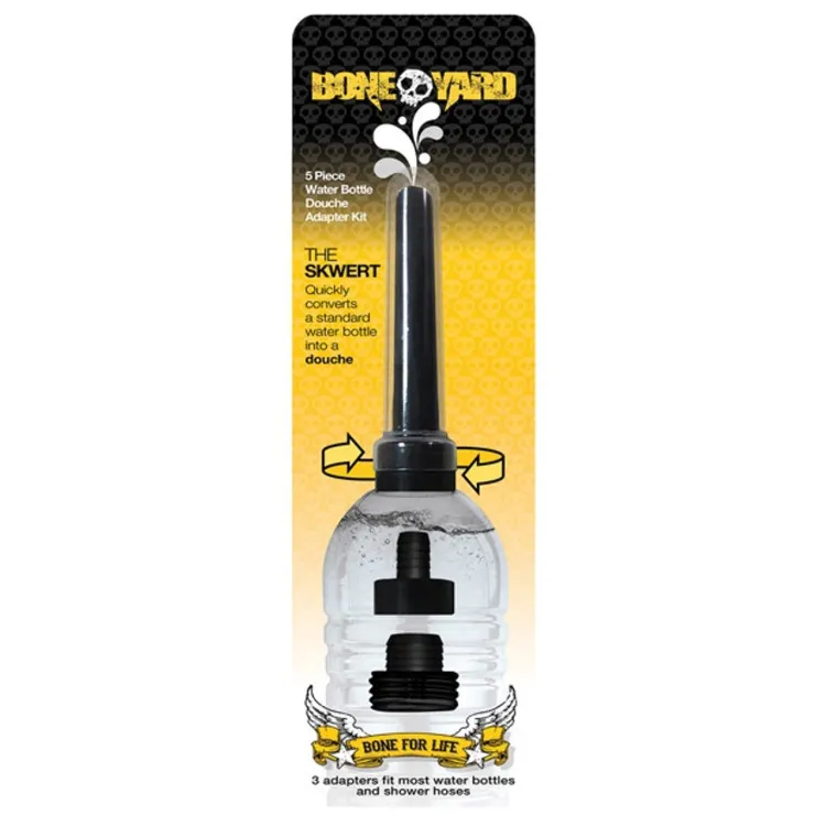 On-the-Go Silicone Douche Kit with Water Bottle Adapters