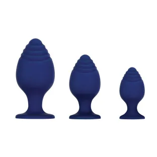 Anal Trainer Set 3-Piece Silicone Blue