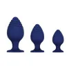 Anal Trainer Set 3-Piece Silicone Blue Anal Trainer Set 3-Piece Silicone Blue