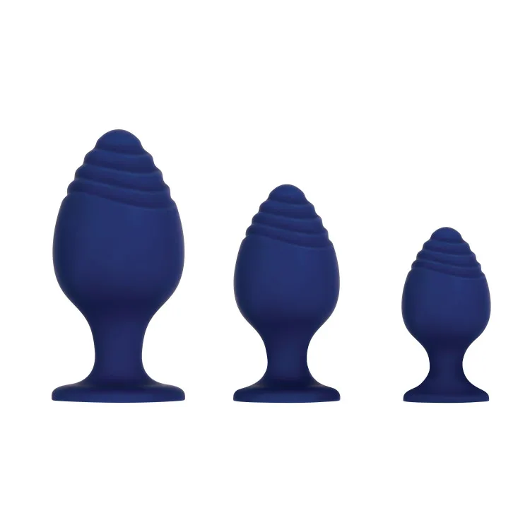 Anal Trainer Set 3-Piece Silicone Blue Anal Trainer Set 3-Piece Silicone Blue