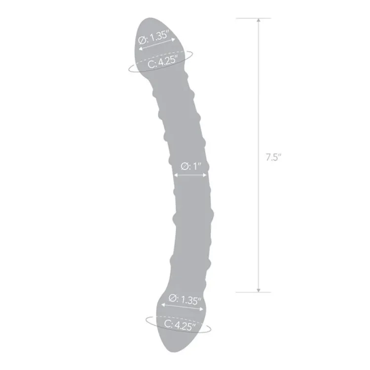 10 in. Double Sided Glass Dildo
