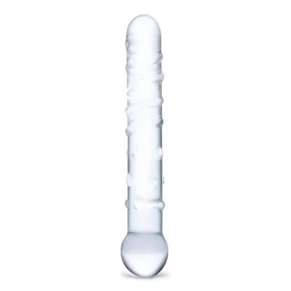 7 in. Glas Callisto Clear Glass Dildo