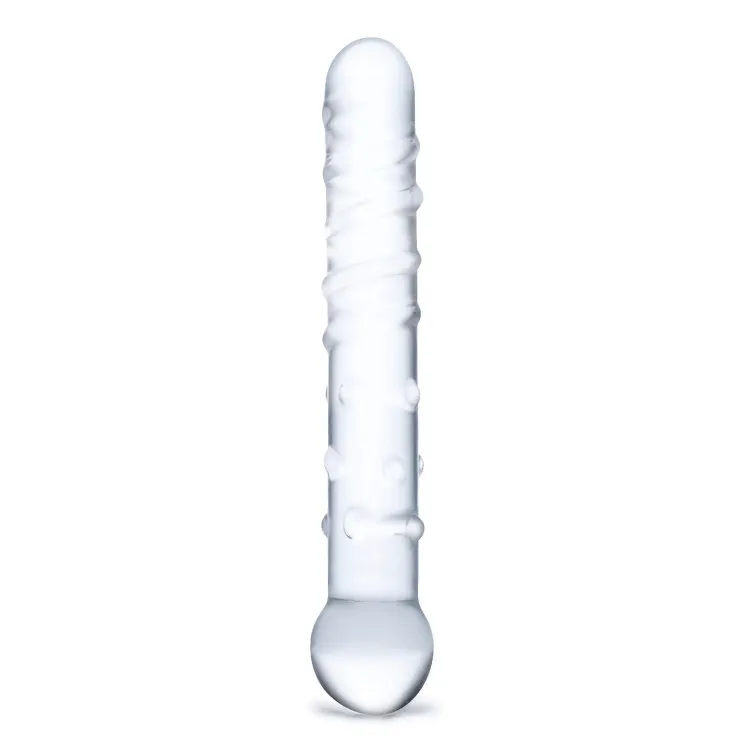 7 in. Glas Callisto Clear Glass Dildo