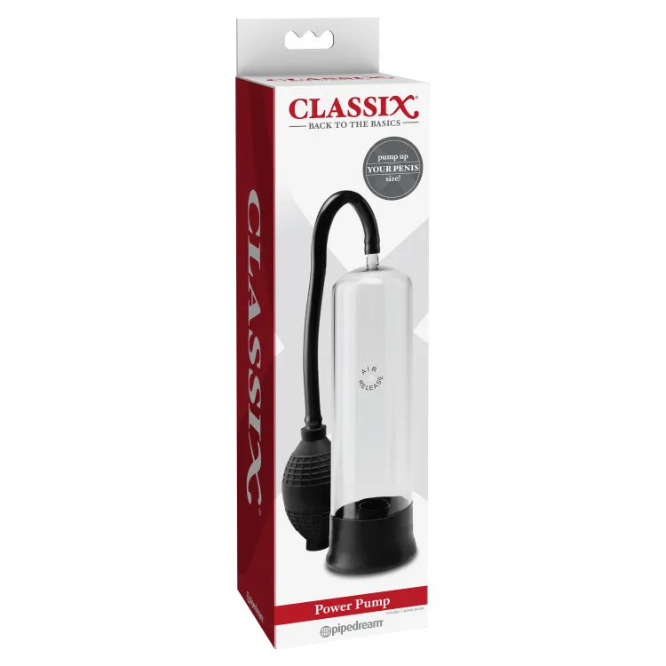 Classix Power Pump Penis Pump Clear Classix Power Pump Penis Pump Clear