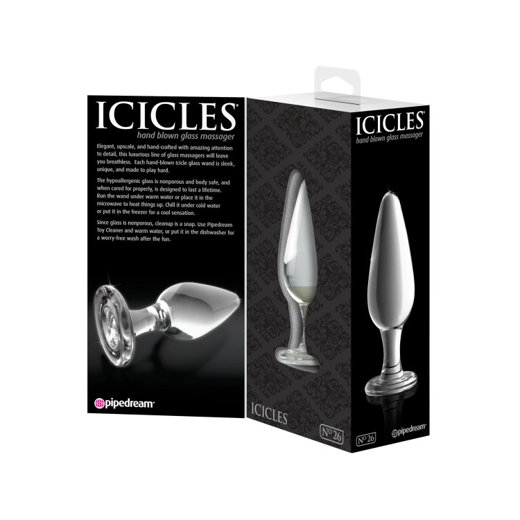 Anal Glass Butt Plug 4.5 in. Anal Glass Butt Plug 4.5 in.
