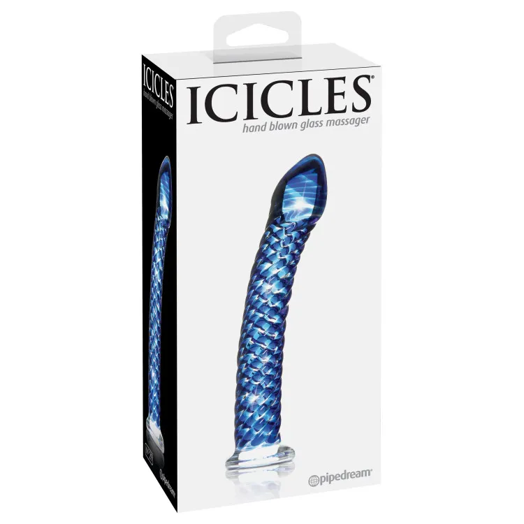 7 in. Glass Massager Blue 7 in. Glass Massager Blue