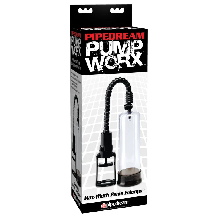 Pump Worx Max-Width Penis Enlarger Penis Pump Black (40238) by Pipedream | Sex Toys | SlipDix.com Pump Worx Max-Width Penis Enlarger Penis Pump Black (40238) | SlipDix.com